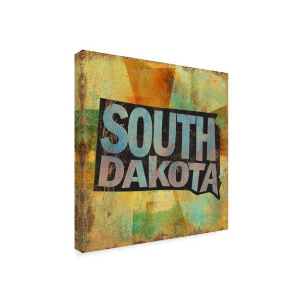 Art Licensing Studio 'South Dakota Word Map' Canvas Art,18x18